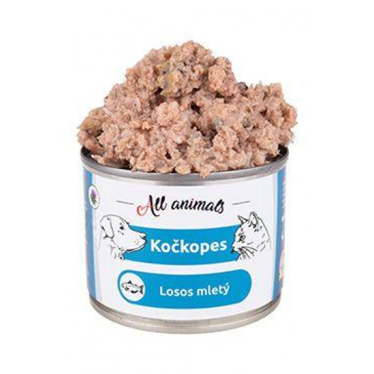 All Animals kočkopes konz. Losos mletý 200g
