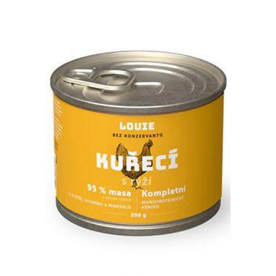 Louie Dog konz. Kuřecí s rýží 200g