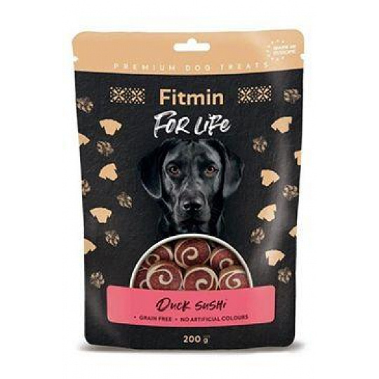 Fitmin FL dog poch. Kachní sushi 200g