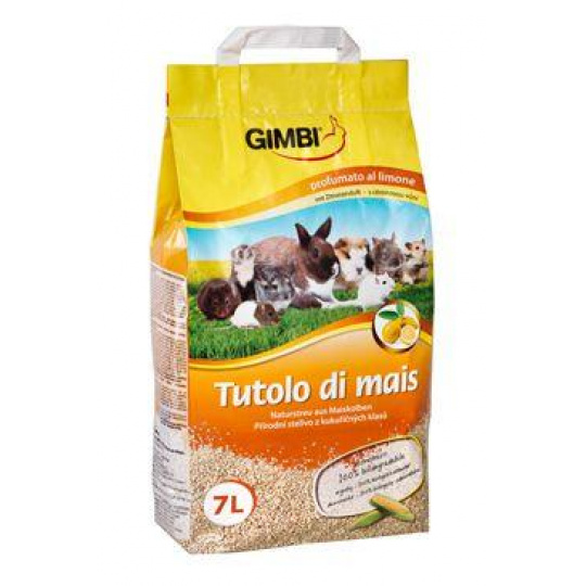 Podestýlka Gimbi kukuřičná 7l Podestýlka Gimbi kukuřičná 7l