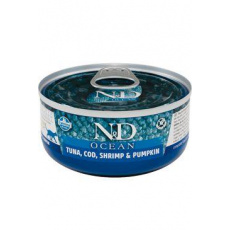 N&D CAT OCEAN Adult Tuna & Cod & Shrimp & Pumpkin 70g N&D CAT OCEAN Adult Tuna & Cod & Shrimp & Pumpkin 70g