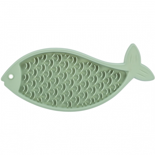 Lick´n´Snack RYBA - podložka k pomalému krmení, 28 cm, šalvějová