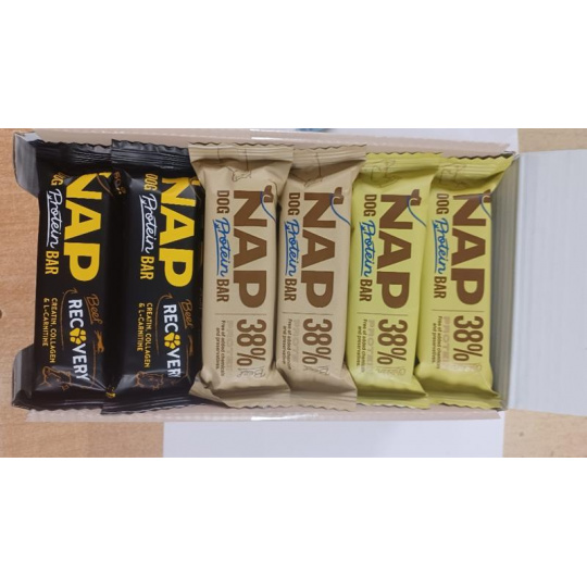 NAP Proteínová tyčinka pre psy mix 3 druhy 24x50 g