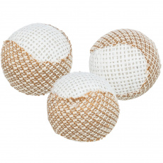 Sada 3ks jutových chrastících míčků, o 5 cm