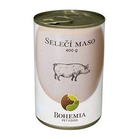 BOHEMIA MASO Prasiatkové mäso vo vlastnej šťave 400g