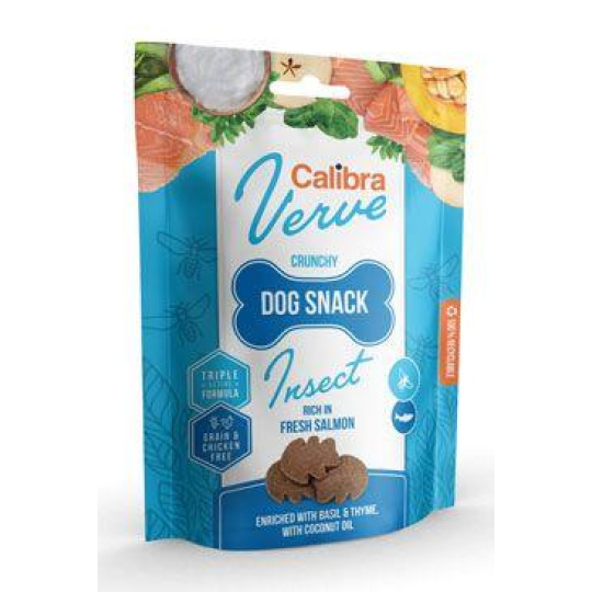 Calibra Dog Verve Crunchy Snack Insect&Salmon 150g