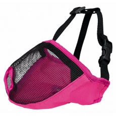 Náhubek pro krátkonosá plemena, polyester M 27 cm růžový - DOPRODEJ Náhubek pro krátkonosá plemena, polyester M 27 cm růžový - DOPRODEJ