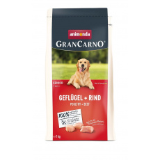 ANIMONDA GranCarno Senior Poultry with beef - suché krmivo pro psy - 1kg