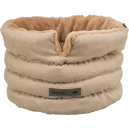 HOME Edition pelech LIANO Soft, okrúhly s vysokým okrajom, ø 45 cm, piesková/hnedá