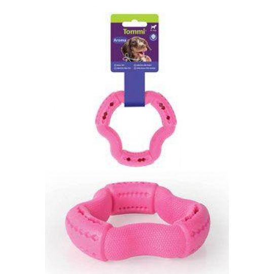 Hračka pes Aroma Triangle pamlskovník, růžový 12cm Hračka pes Aroma Triangle pamlskovník, růžový 12cm