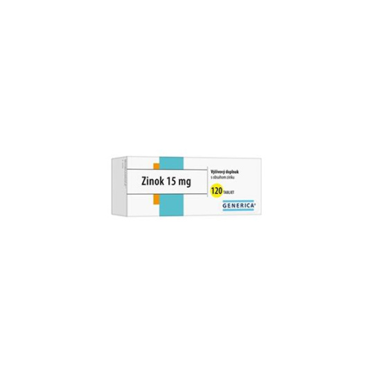 Zinok tbl. 120 x 15 mg Generica