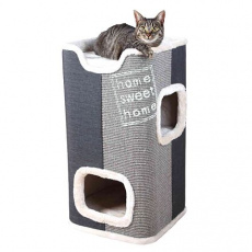 Cat Tower JORGE s odpočívadlem,šedá s béžovou kožešinou 78cm Cat Tower JORGE s odpočívadlem,šedá s béžovou kožešinou 78cm