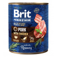 BRIT Premium by nature Pork with Trachea - vlhké krmivo pro psy - 800g