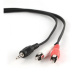 Gembird 2.5m, 3.5mm/2xRCA, M/M audio kabel 2,5 m Černá, Červená, Bílá