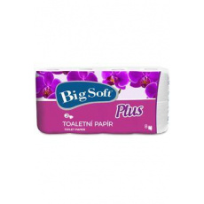 Wc toaletní papír Big Soft parfemovaný 2V bílý 7+1ks Wc toaletní papír Big Soft parfemovaný 2V bílý 7+1ks
