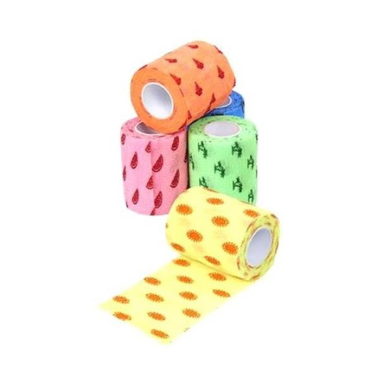 Bandáž KRUUSE Fun-Flex Summer 7,5 cm x 4,5 m, 10 ks