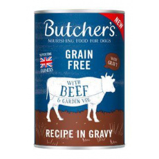Butcher's Dog Original hovězí v omáčce konz. 400g Butcher's Dog Original hovězí v omáčce konz. 400g