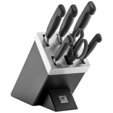 ZWILLING FOUR STAR 35145-007-0 sada kuchyňských příborů/nožů ve stojanu 7 kusů Černá