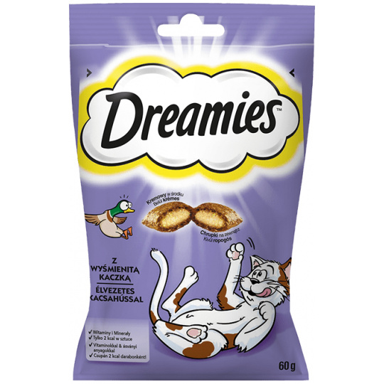 Dreamies 5998749116500 pamlsky pro kočky Duck Snacks 60g