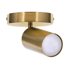 Activejet Stropní nástěnné svítidlo SPECTRA single gold GU10 do obývacího pokoje
