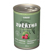 Louie Dog konz. Zvěřina s brusinkami a prebiotiky 400g