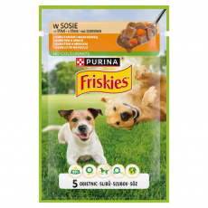 PURINA Friskies Chicken with carrot in sauce - vlhké krmivo pro psy - 85g