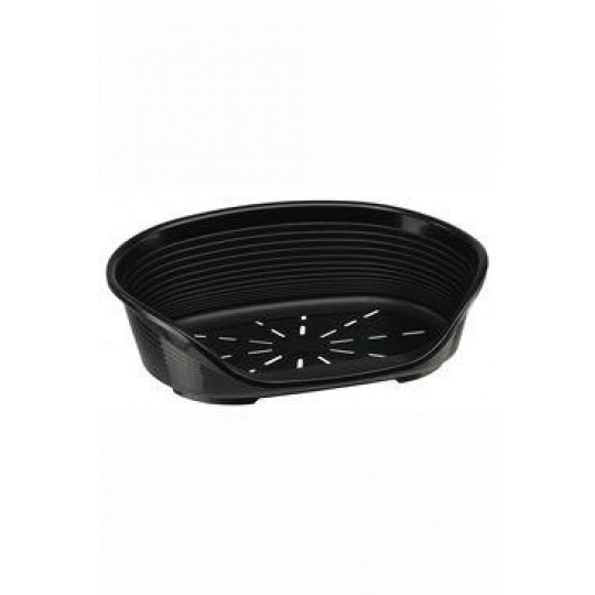 Pelech plast SIESTA DLX 6 černý 70,5x52x23,5cm FP