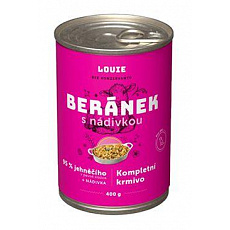 Louie Dog konz. Beránek s nádivkou 400g Louie Dog konz. Beránek s nádivkou 400g