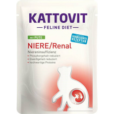 KATTOVIT Feline Diet Niere/Renal Turkey - mokré krmivo pro kočky - 85g