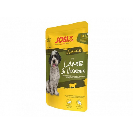 JosiDog pamlsok Dog Lamb&Veggies in Sauce 100 g