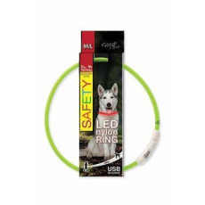 Obojek DOG FANTASY světelný USB zelený 65cm 1ks Obojek DOG FANTASY světelný USB zelený 65cm 1ks