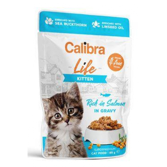 Calibra Cat Life kapsa Kitten Salmon in gravy 85g Calibra Cat Life kapsa Kitten Salmon in gravy 85g