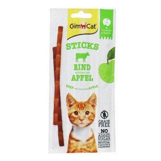 GimCat Superfood Duo-Sticks hovězí&jablko 3ks