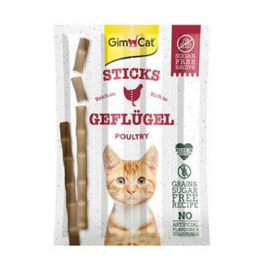 GimCat Sticks drůbež&játra 4ks