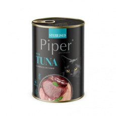 NEW PIPER CAT konzerva pro sterilizované kočky, s tuňákem, 400g