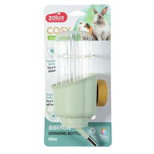 Napáječka hlodavec COSY květina 500ml zelená Zolux