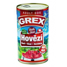 GREX konz. pes hovězí 1280g GREX konz. pes hovězí 1280g