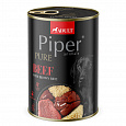 NEW PIPER PURE hovězí s hnědou rýží, konzerva pro psy, 400 g