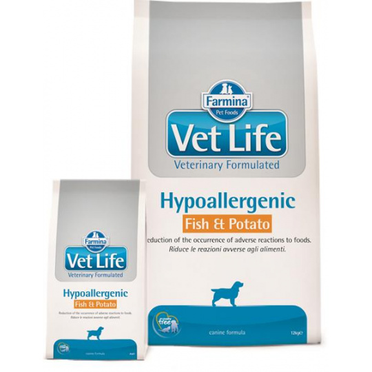 Farmina Vet Life dog hypoallergenic, fish & potato 12 kg