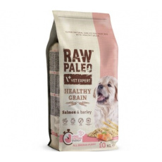 VET EXPERT Raw Paleo Healthy Grain Puppy Losos a ječmen - suché krmivo pro psy - 10 kg