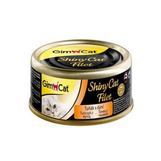 GimCat ShinyCat konz. filet tuňák s dýní 70g GimCat ShinyCat konz. filet tuňák s dýní 70g