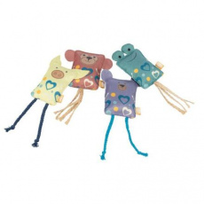 Hrací polštářek se zvířecím obličejem, šustící, 10 cm, polyester Hrací polštářek se zvířecím obličejem, šustící, 10 cm, polyester