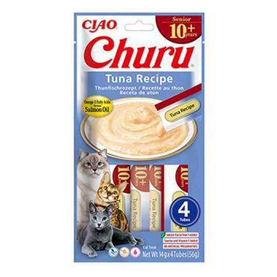 Churu Cat Senior 10+ Tuna Recipe 4x14g