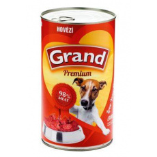 GRAND konz. pes hovězí 1300g GRAND konz. pes hovězí 1300g