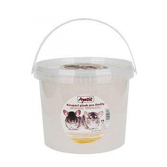 Apetit koupací písek pro činčily 4kg kbelík