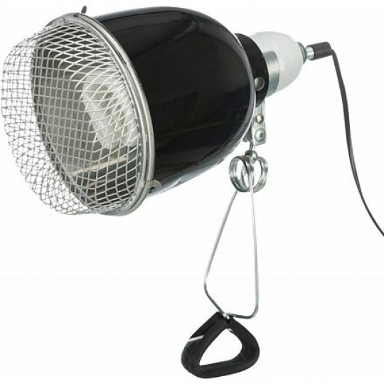 Reflektorová svorková lampa s ochrannou mřížkou, 14x19cm, 150 W (RP 2,10 Kč)