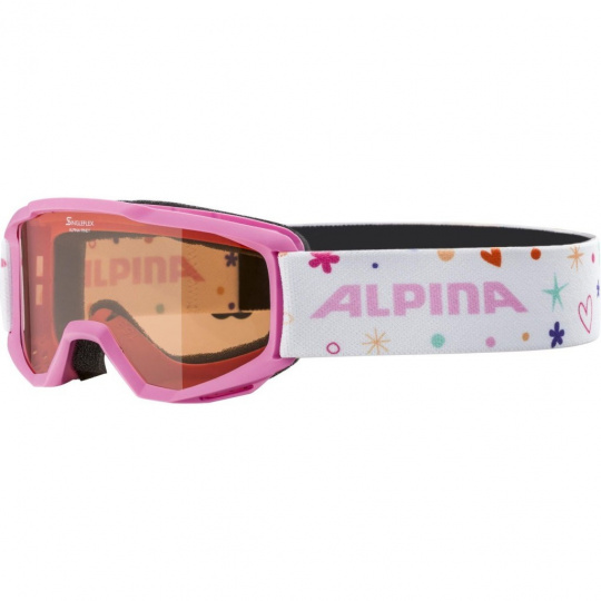 Alpina Junior Piney Rose-Rose zimní sportovní brýle Růžová Unisex