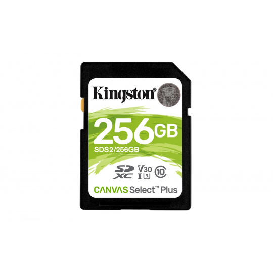 Kingston Technology Canvas Select Plus 256 GB SDXC UHS-I Třída 10