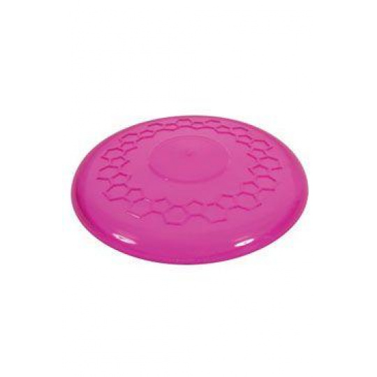 Hračka pes FRISBEE TPR POP 23cm růžová Zolux