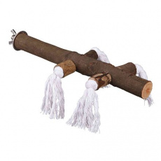 Dřevěné bidýlko s bavlnou velké 25cm/25mm Dřevěné bidýlko s bavlnou velké 25cm/25mm